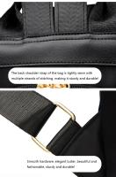Mochila antirrobo de tela Oxford impermeable para mujer, bolso de hombro escolar de nailon ligero para viaje, a la moda - details 12