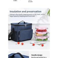 Bolsa aislante gruesa Oxford de hombro Manual de gran capacidad, bolsa de almuerzo para acampar, bolsa de pícnic al aire libre - details 3