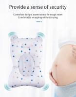 Cojín de apoyo para el asiento del baño del bebé Cojín antideslizante suave y cómodo para el cuerpo Cojín plegable para el baño del bebé Alfombra para el baño de la silla Almohada para la bañera del recién nacido - details 6