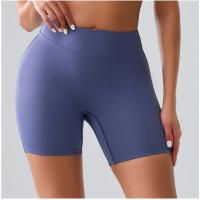 Pantalones cortos de Yoga para mujer, cintura alta, levantamiento de glúteos, entrenamiento, medias deportivas, Control de barriga, gimnasio, correr, pantalones elásticos, pantalones cortos deportivos informales - details 5