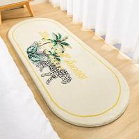 Alfombras suaves y esponjosas para mesita de noche, alfombra de flores nórdicas para habitación de niños, dormitorio, baño, sala de estar, antideslizante, decoración del hogar, alfombra de piso larga - details 5