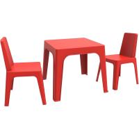 resol Julieta Conjunto Infantil de 2 sillas y 1 Mesa para Interior, Exterior, jardín - Color Azul Cielo - details 10