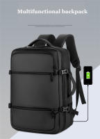 Mochila de viaje impermeable para hombre, morral escolar para ordenador portátil de negocios, de 15,6 pulgadas, con carga USB - details 0
