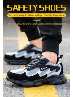 Zapatos de Seguridad para Hombres Zapatillas de Trabajo a Prueba de Perforaciones con Punta de Acero Indestructibles Moda Protección Seguridad - details 1