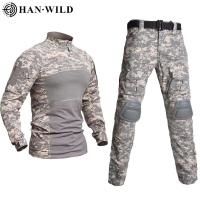 Traje de entrenamiento táctico al aire libre con conjunto de rana de camuflaje Hanye - details 0