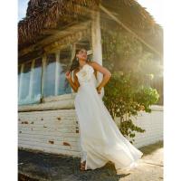 Vestido Largo Sexy y Elegante con Escote en V Profundo para Mujer Vestido de Fiesta de Verano con Tiras Ropa de Playa 2024 - details 39