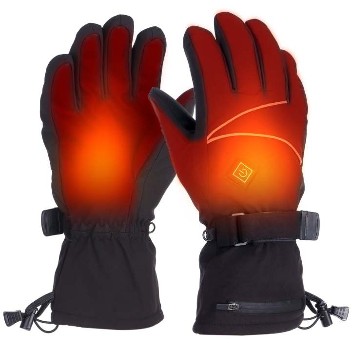 Guantes Calefactables Recargables - 3 Niveles De Calor, Puerto USB, Tacto Táctil - Para Moto, Esquí, Ciclismo, Camping En Invierno