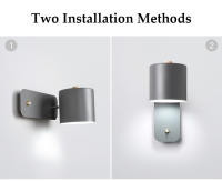 LEFAN-Lámpara de pared con interruptor para dormitorio, iluminación decorativa de 25CM para pasillo, estudio, restaurante - details 1