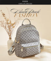 FOXER Mochila de viaje retro para mujer con firma de moda - details 15
