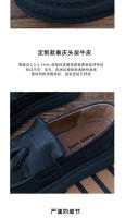 Nuevos zapatos de cuero para hombre, de cuero genuino de alta gama, zapatos de cuero vacuno puro con suela blanda - details 3