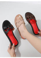 Sandalias de moda de verano 2025, chanclas de playa de una tira, zapatos planos de viaje para mujer - details 14