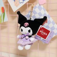 Llavero de juguetes de Peluche Sanrio Original, 5 estilos, fantasía Kuromi My Melody, muñecos de Peluche de dibujos animados, accesorios para bolso, colgantes, regalos - details 6