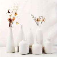 Jarrón de Cerámica Nórdica Adorno de Mesa Porcelana Arte floral en casa - details 1