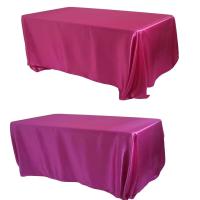 Mantel de satén para boda, fiesta, ración, ducha, Navidad, restaurante, banquete, mantel (rojo) - details 3