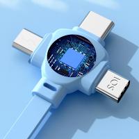 Micro USB/Tipo C/IOS 3 en 1 Cable de datos retráctil Carga súper rápida retráctil Cable de carga USB 3 en 1 Universal 120W - details 1