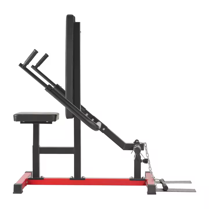SucceBuy Máquina de sentadillas con asiento y respaldo ajustables, equipo de prensa para tríceps y bíceps, barra de cable para entrenamientos de parte superior del cuerpo y pecho, soporta hasta 450 libras - 1