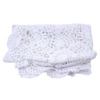 Mantel pequeño decorativo de ganchillo de campo blanco Beige, decoración de cafetería, algodón, color cálido, nuevo - details 22