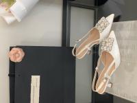 Sandalias de diamantes de imitación baotou para mujer en verano, nuevas sandalias francesas hermosas con faldas, gatitos y tacones altos - details 2