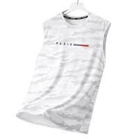 Verano de los hombres 2025 nuevo secado rápido T hielo fresco tejido deportes manga corta cuello redondo correr fitness T - details 5