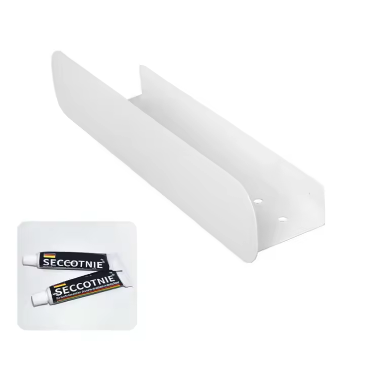 Estante de almacenamiento para el baño montado en la pared, estante de almacenamiento de acero inoxidable antioxidante de gran capacidad, escurridor de ducha resistente y duradero - 1