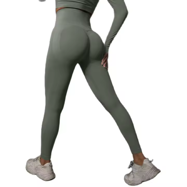 -Yoga sin costuras para mujer, ropa deportiva de entrenamiento, pantalones de cintura alta, mallas deportivas para gimnasio - 1