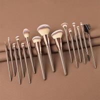 Conjunto de Brochas de Maquillaje Suave de 15 Piezas Polvo Libre de Pelo, Rostro, Ojos, Cejas - details 0