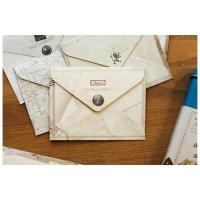 Mini sobres de papel de carta de felicitación Retro, papelería Vintage, tarjeta, 12 unidades por lote - details 5