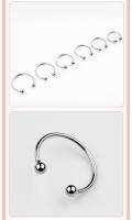 Anillos de Metal de acero inoxidable para hombres, cabeza Glan, productos estimulantes para adultos, Juguetes sexuales para hombres, retraso de la eyaculación - details 5
