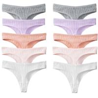 5 unids/set de bragas de mujer, ropa interior de algodón a rayas, tangas deportivas sexis, lencería cómoda, tangas suaves y calientes - details 9