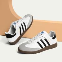 Zapatos de suela gruesa para hombre, zapatillas deportivas cómodas a la moda, informales, de cuero genuino, color blanco, estación europea, novedad de 2024 - details 6