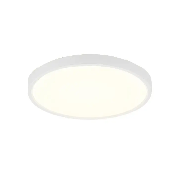 CBJKTX Lámpara de techo LED redonda para baño Ø22CM blanco frío 15W blanco plano IP44 impermeable lámpara de pasillo para baño - 1