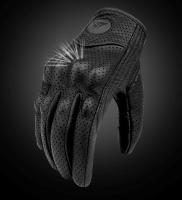 Guantes de cuero genuino para motocicleta, manoplas de piel de cabra para verano, operación táctil, protección de articulaciones - details 8