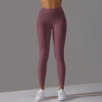 Pantalones de yoga con espalda en V para mujer, leggings sexys para entrenamiento Fiess, gimnasio, correr, cintura alta - details 45