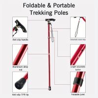 Bastón de Senderismo Ergonómico con Bloqueo de Palanca y Base Estable Ajustable, Plegable para Senderismo y Camping - details 3