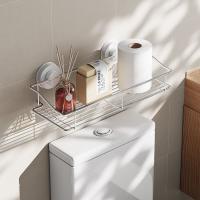 Estante de almacenamiento de acero inoxidable, estante de vidrio para baño de doble capa, sin necesidad de perforación, anillo de sellado, estante de almacenamiento 304 - details 13