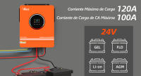 Inversor Híbrido Solar Anern 4.2KW 4200W, Off Grid, MPPT 120A, Onda Seno Pura 24V - details 1