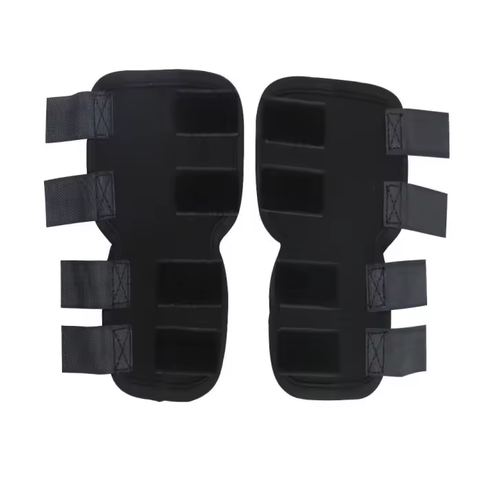 Rodilleras transpirables para soporte de piernas para mascotas, envoltura para las articulaciones, vendajes antilame para perros, rodillera fija auxiliar negra, correa para recuperación de lesiones - 1