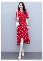 Elegante Vestido de Lentejuelas de Verano Cintura Delgada, Cuello en V, Estilo Godesa, Fibra de Poliéster, Largo hasta el Suelo - details 4