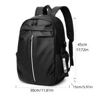 Mochila para ordenador de gran capacidad para hombre, bolsa para ordenador de negocios de ocio antisalpicaduras, interfaz USB, mochila de viaje de estilo Simple - details 0