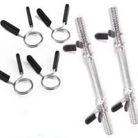 Clips para mancuernas de gimnasio, Clips de Collar de resorte antiaflojamiento, abrazadera de bloqueo de barra estable de 24/25/28/30mm, entrenamiento físico, 1 par - details 1