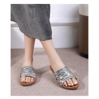 2025 Sandalias planas transpirables con diamantes de imitación - Zapatos de verano cómodos y bohemios para mujer para la playa, fiestas y uso diario, elegante moda primavera-verano - details 3