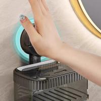 Soporte de esponja para jabón con ventosa sin perforaciones, caja de jabón de drenaje impermeable montada en la pared con caja de drenaje, estante de jabón extraíble para Baño - details 3