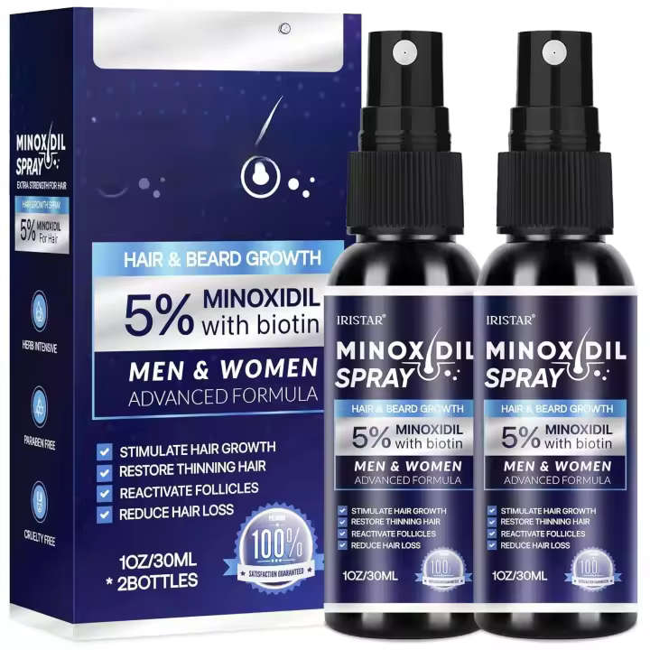 Solución de Minoxidil del 5% Promoción de Crecimiento del Cabello para Hombres y Mujeres - 1
