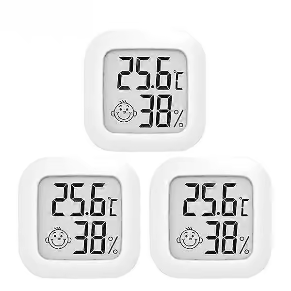 Higrómetro Digital para interiores, termómetro de habitación para el hogar, higrómetro de alta precisión, paquete de 3 - 1
