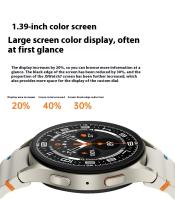 Reloj inteligente Watch7 44 mm NFC Bluetooth Llamadas Ritmo cardíaco Deportes y fitness Reloj inteligente Titanio de grado aviación - details 2