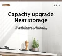 Under Sink Storage Rack Pull out Cabinet Organizer Kitchen Sliding Drawer Storage Basket Handle Bowl Plate Rack Holder Shelves - details 13
