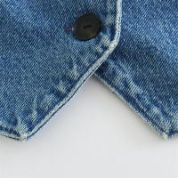 BUNO-Chaleco vaquero con cuello en V para mujer, prenda de vestir de estilo francés, sencillo, con clip en la espalda y corazón - details 5
