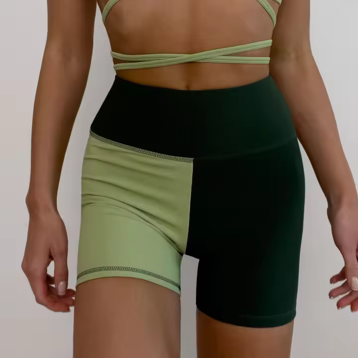 Pantalones cortos de Yoga para mujer, mallas deportivas transpirables de cintura alta para correr, entrenamiento de verano - 1