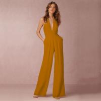 2025 Nueva Europa Y Los Estados Unidos Vestido De Banquete De Las Mujeres Mono Sexy Cuello Pantalones Femeninos - details 14