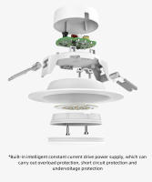 Yeelight LED Downlight Blanco cálido/luz amarilla cálida Downlight 220V Fácil de instalar 5W Ahorro de energía 400 lúmenes - details 10